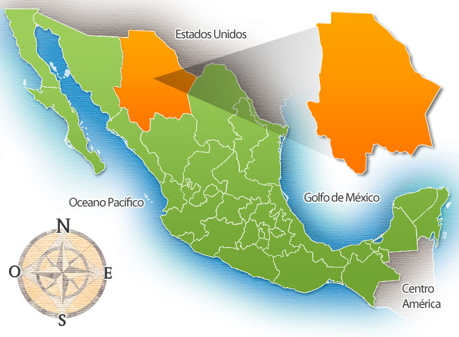 Estado de Chihuahua de la República Mexicana - Mexico Real