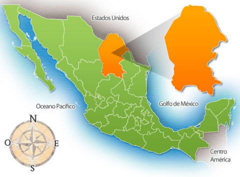 Estado de Coahuila, en la República Méxicana