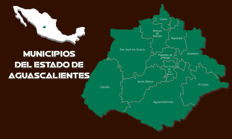 Municipios Del Estado De Aguascalientes México Mexico Real 6448