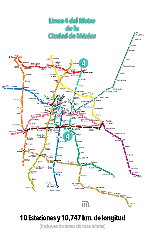 Línea 4 del Metro de la Ciudad de México - Mexico Real