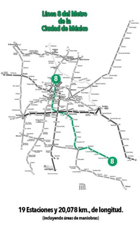 Línea Ocho del Metro de la CDMX: breve historia