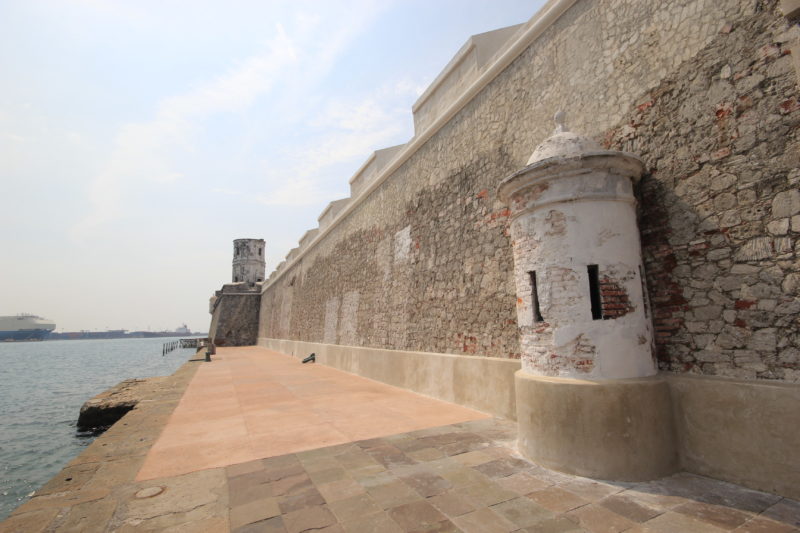 Exterior del fuerte de San Juan de Ulúa en Veracruz