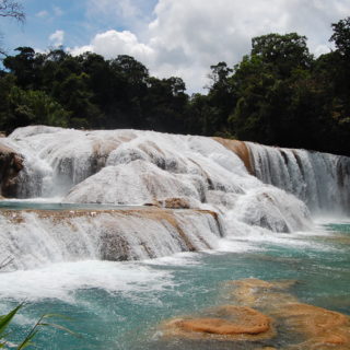 Cascadas de Agua Azul en el estado de Chiapas