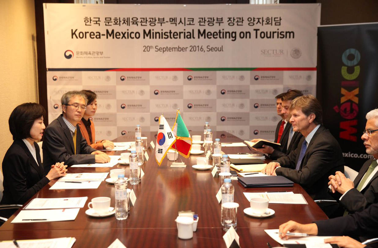 Acuerdo turístico entre México y Corea del Sur