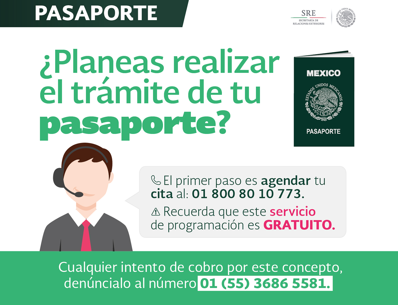 Trámite de Pasaporte Mexicano