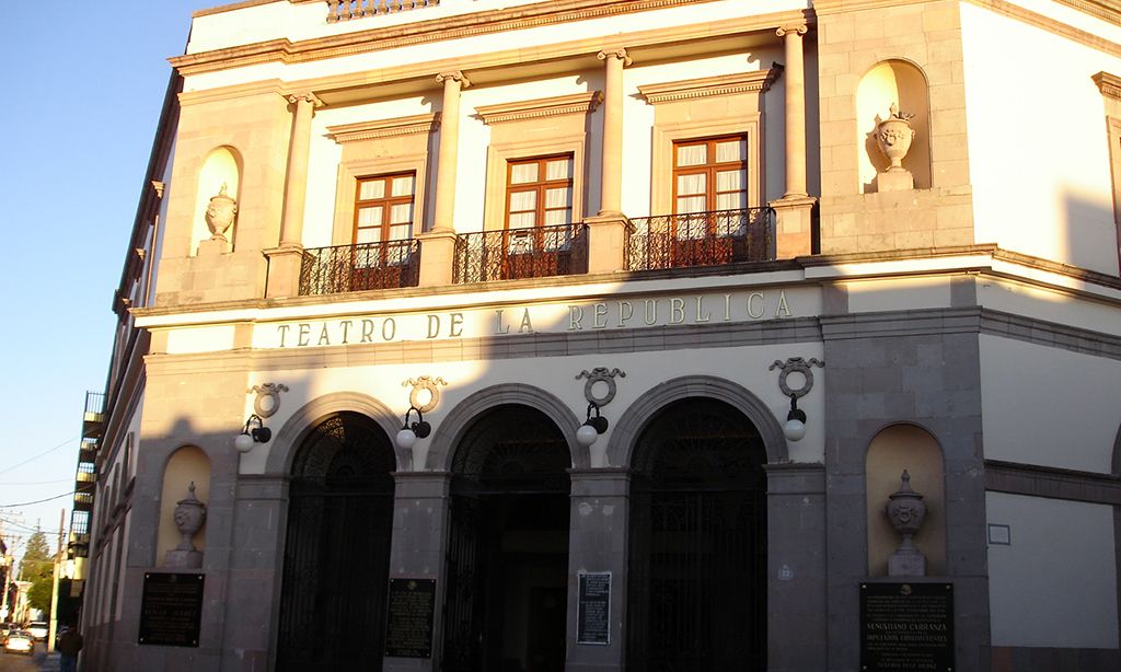 El Teatro de la República en la ciudad de Querétaro.